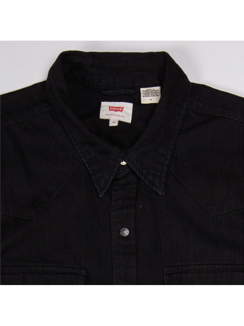 levis black long sleeve shirt