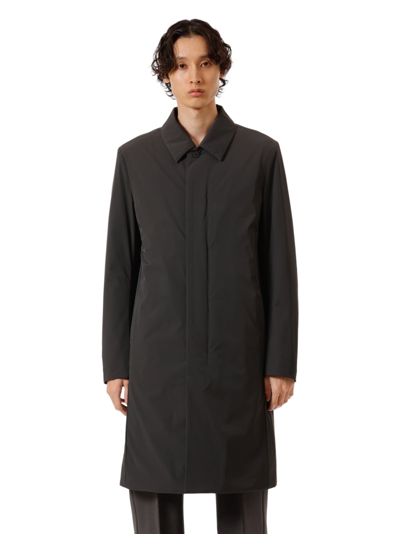 【SALE／40%OFF】ATTACHMENT ナイロン2レイヤーストレッチ パディングバルマカーンコート アタッチメント ジャケット・アウター ステンカラーコート ブラック グレー【RBA_E】【送料無料】