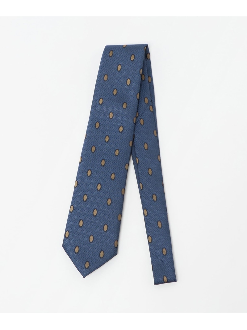 UNITED ARROWS オーバル ジャガード ネクタイ ユナイテッドアローズ スーツ・フォーマル ネクタイ・蝶ネクタイ ブラウン ベージュ【送料無料】