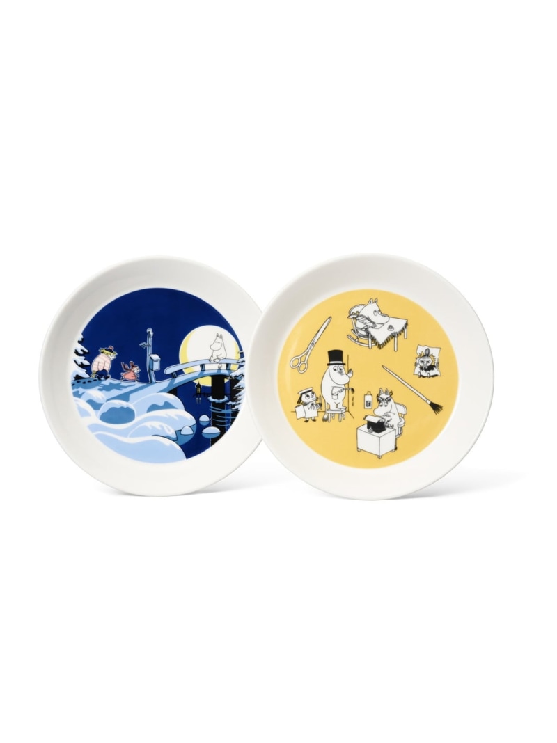 MOOMIN ARABIA [公式] ムーミン アラビア プレート 19cm 2枚セット オフィス & ウィンターナイト ムーミンアラビア 食器・調理器具・キッチン用品 食器・皿【送料無料】