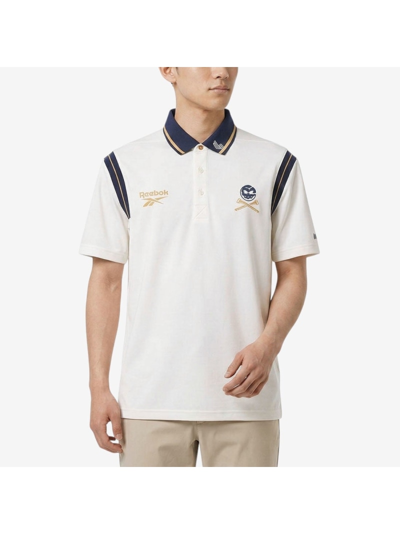 【SALE／20%OFF】Reebok バーシティー ポロ CR / VARSITY POLO CR リーボック トップス スポーツシャツ 白いこと【RBA_E】【貨物輸送無料】