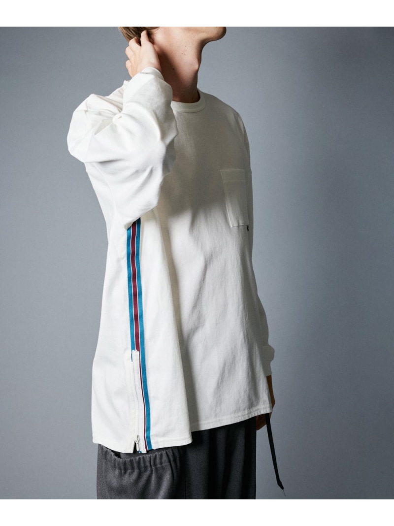 【SALE/30%OFF】rehacer rehacer:Colored Side Tape CS レアセル トップス カットソー・Tシャツ ホワイト ブラック【RBA_E】【送料無料】