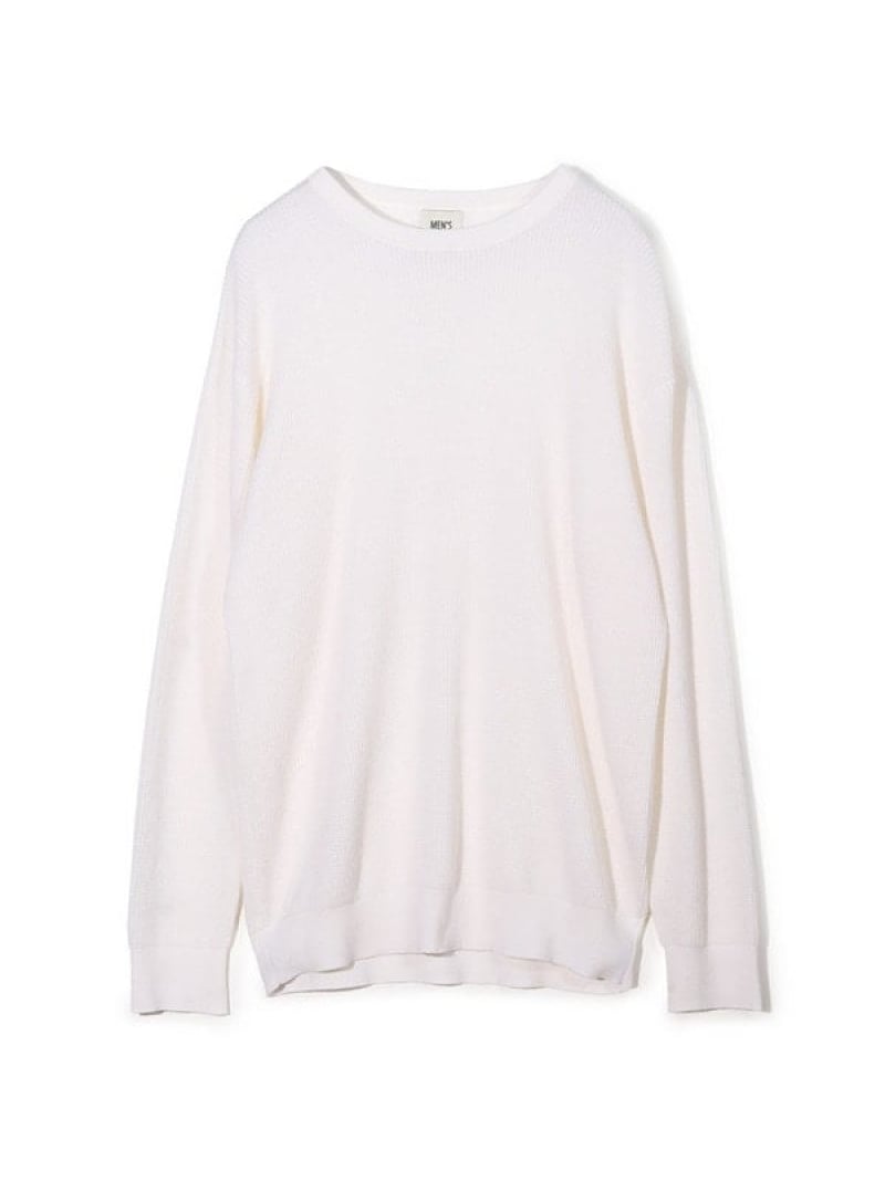 【SALE／50%OFF】MEN'S BIGI メリノウール ワッフル編みニット メンズ ビギ トップス ニット レッド ブラウン ブラック ホワイト【RBA_E】【送料無料】