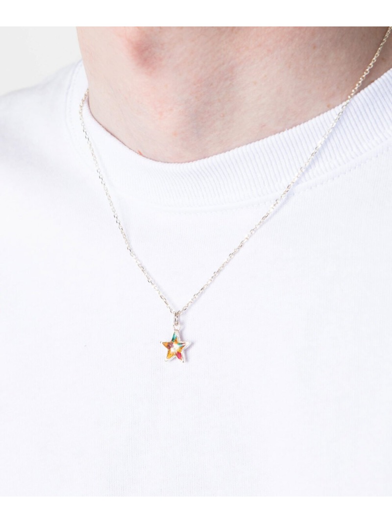 rehacer Flower star necklace レアセル アクセサリー・腕時計 ネックレス シルバー【送料無料】| Fashion Men