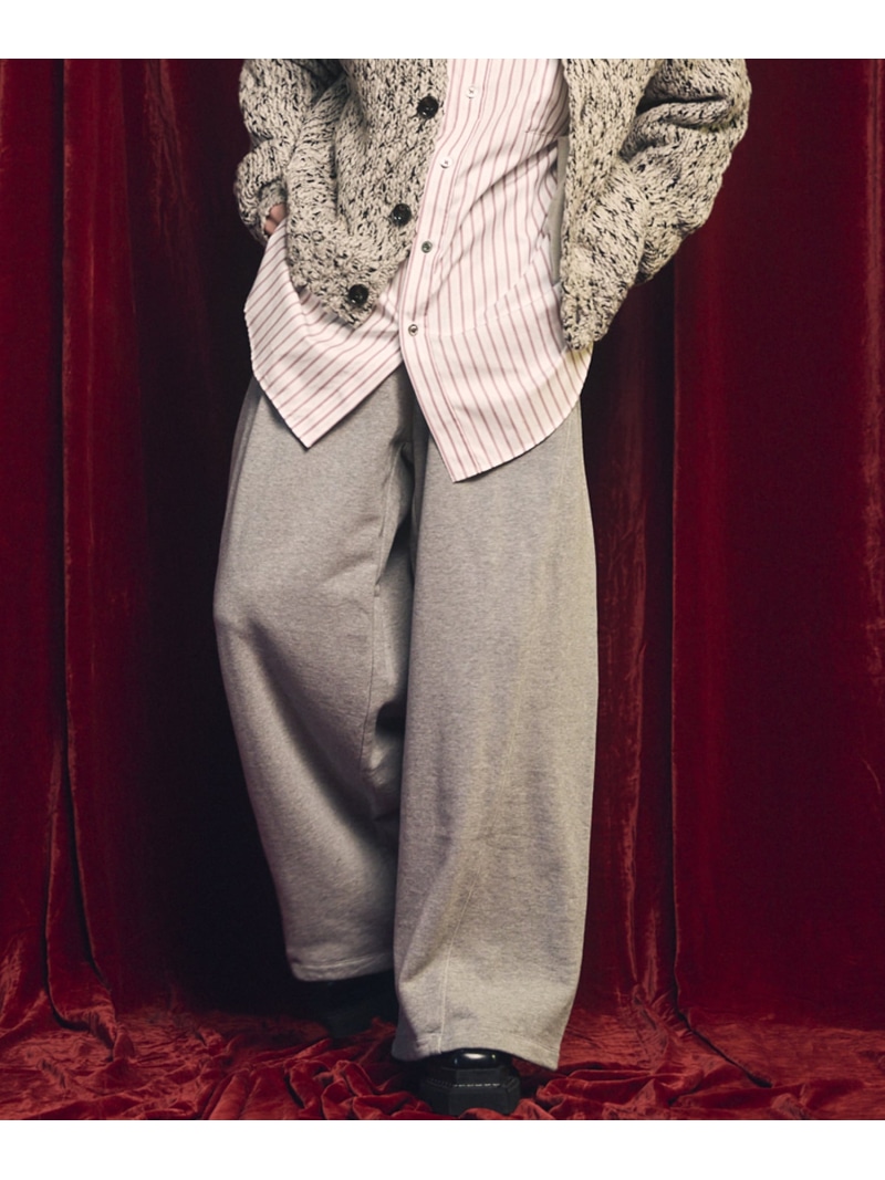 MAISON SPECIAL 【ONE-MILE WEAR】Prime-Wide Sweatpants メゾンスペシャル パンツ ジャージ・スウェットパンツ ブラック グレー ホワイト【送料無料】