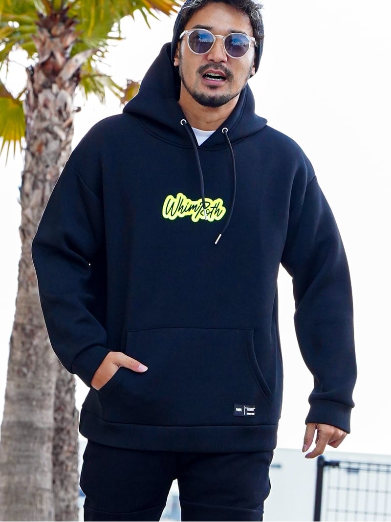 WHIM ROTH WHIM ROTH/(M)W/R Neon O.P Hoodie アダムスジャグラー トップス パーカー・フーディー 黒いこと 白いこと【貨物輸送無料】