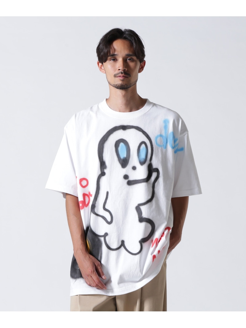 guernika Hand Graffiti Spray Dog Tee Tシャツ ホワイト guernika/ゲルニカ/Graffiti Spray Dog Tee | ROYAL FLASH