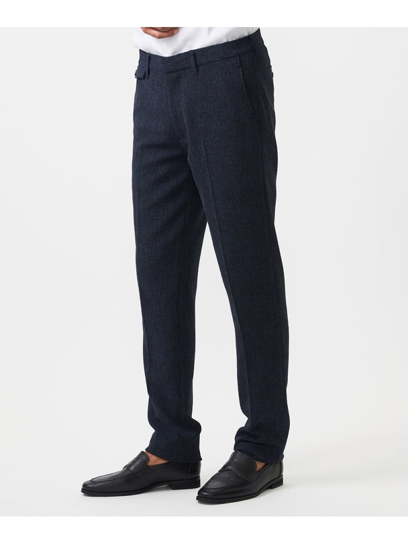 【SALE／50%OFF】MICHEL KLEIN HOMME 【セットアップ】メッシュ調スラックスパンツ ミッシェルクランオム パンツ その他のパンツ グレー ネイビー【RBA_E】【送料無料】