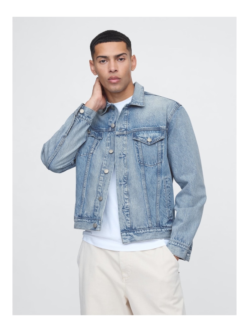 GAP (M)アイコン デニムジャケット ギャップ ジャケット・アウター デニムジャケット ブルー【送料無料】｜ Fashion Men 7,956円
