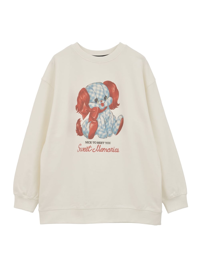 【SALE／30%OFF】Candy Stripper SWEET MEMORIES SWEAT ONE-PIECE キャンディストリッパー トップス スウェット・トレーナー ブラック ホワイト ピンク レッド【RBA_E】【送料無料】