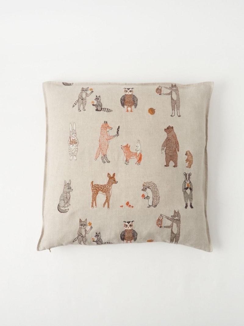 Coral \u0026 Tusk 座蒲団取りまかなう 50x50 Woodland Friends アッシュペーフランス 室内装飾・遣って行く雑貨 座蒲団・座蒲団取りまかなう【貨物輸送無料】