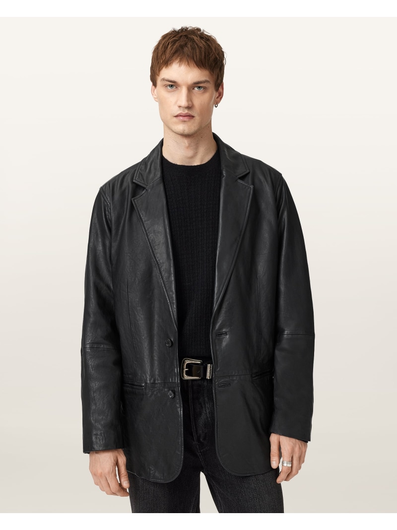 ALLSAINTS (M)ASHVALE BLAZER オールセインツ ジャケット・アウター テーラードジャケット・ブレザー ブラック【送料無料】