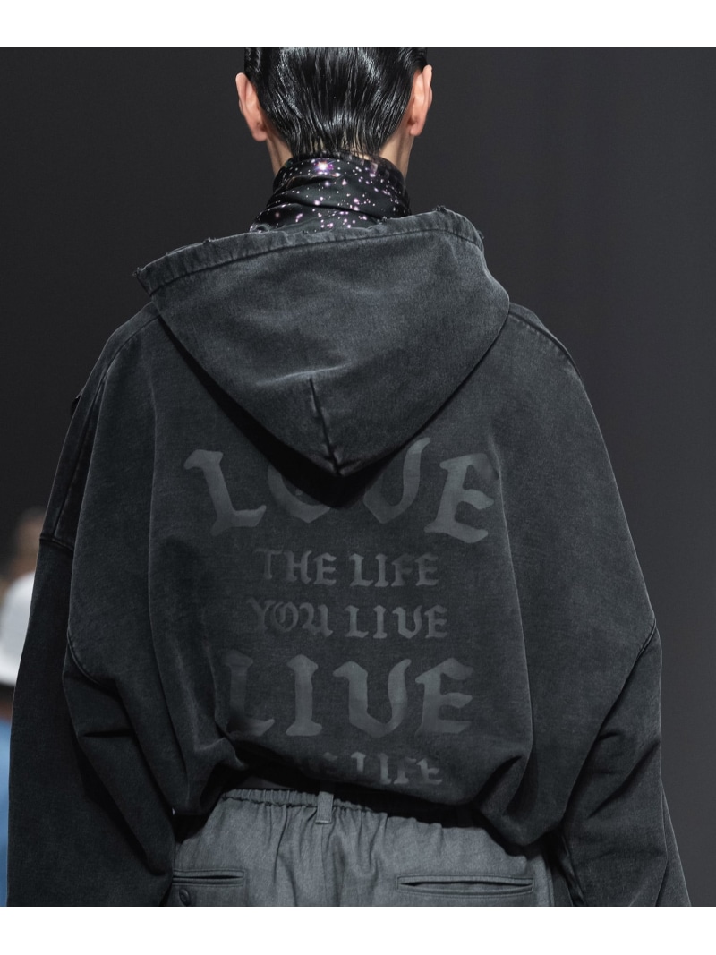 MSML GARMENT DYE WIDE PULLOVER HOODIE ガーデン トップス パーカー・フーディー ブラック ネイビー【送料無料】