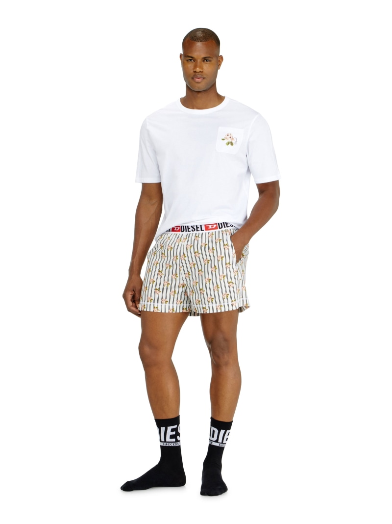 DIESEL メンズ パジャマセット SET-RAUL-D-CORE ディーゼル インナー・ルームウェア パジャマ ホワイト【送料無料】| Fashion Men