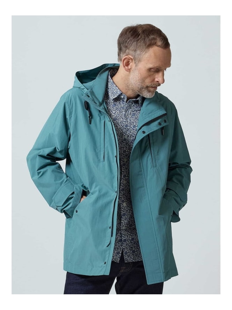 【SALE／50%OFF】Aquascutum MEN Park Hoodie アクアスキュータム ジャケット・アウター ブルゾン・ジャンパー グリーン ネイビー【RBA_E】【送料無料】