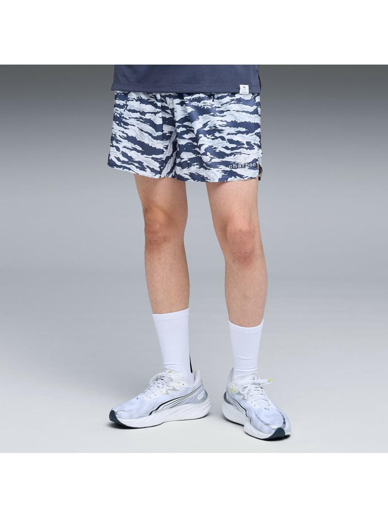 PUMA ユニセックス PUMA x charbon ランニング ショーツ M PUMA X CHARBON SHORTS プーマ パンツ その他のパンツ グレー【送料無料】