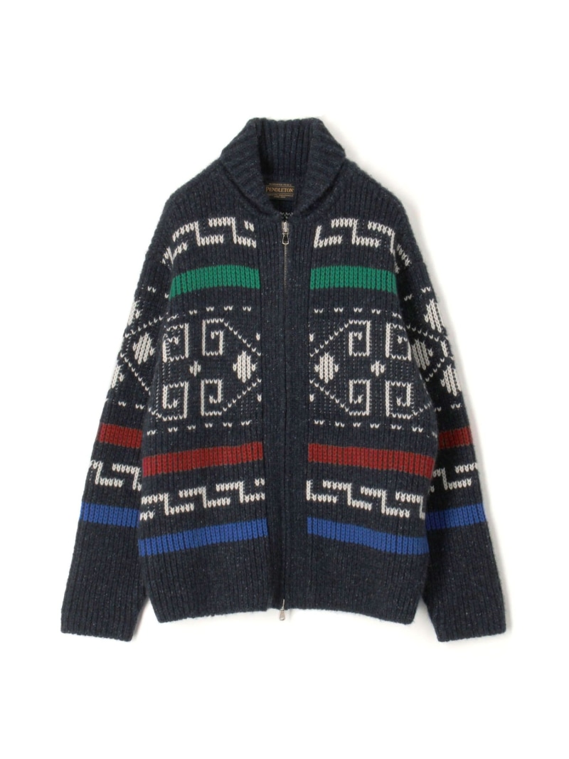 【SALE/60%OFF】TOMORROWLAND MEN 【別注】PENDLETON カシミヤ ショールカラー カウチンニット トゥモローランド トップス ニット ブラウン ネイビー【RBA_E】【送料無料】| Fashion Men