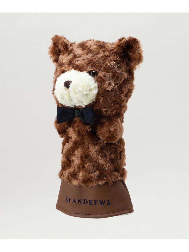 St ANDREWS テディベアフェイスヘッドカバードライバー用ヘッドカバー (460CC対応) (UNISEX) セントアンドリュース スポーツ・アウトドア用品 ゴルフグッズ ベージュ ブラウン【送料無料】