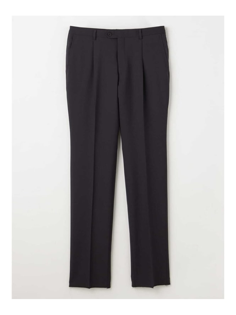 Aquascutum MEN Navy Tropical Plain Trousers アクアスキュータム パンツ スラックス・ドレスパンツ ネイビー【送料無料】