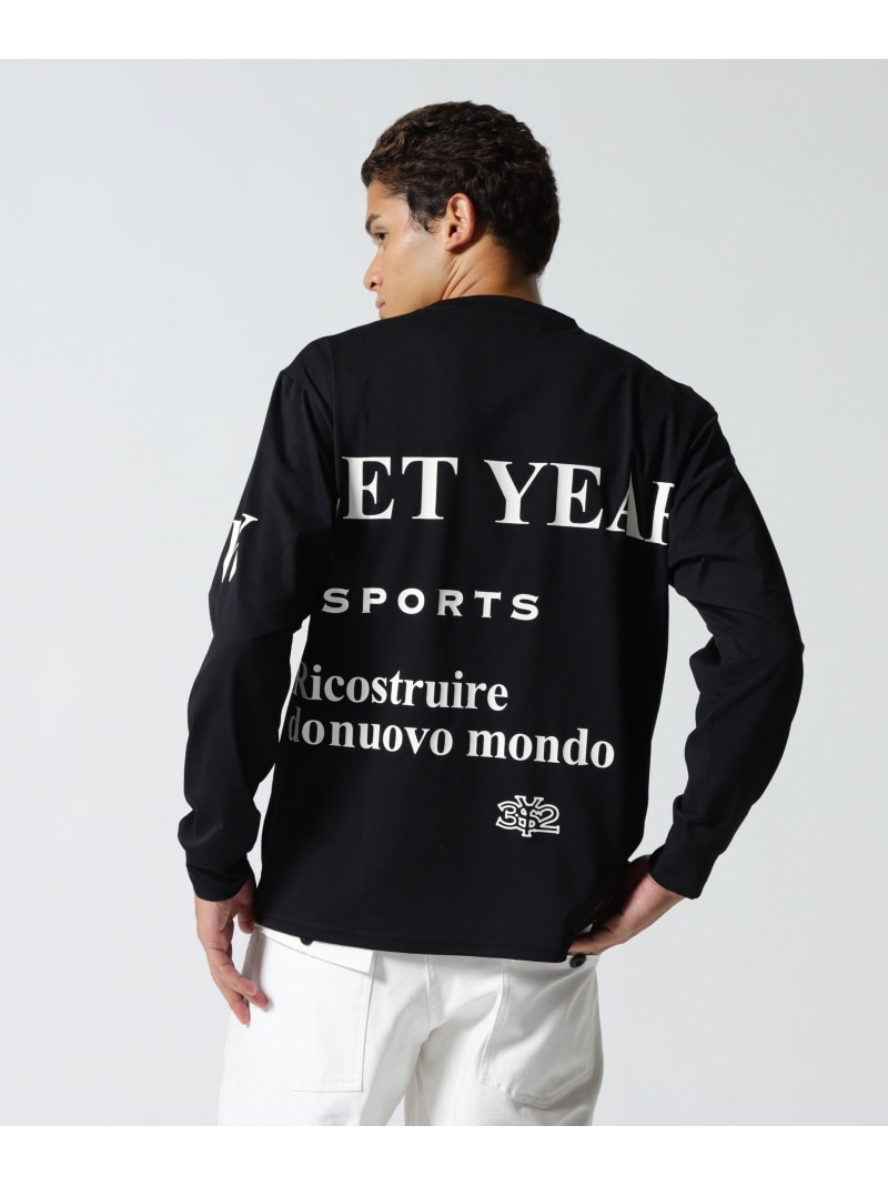 ROYAL FLASH SY32 by SWEET YEARS/NEW SEPARATE GRAPHIC L/S TEE ロイヤルフラッシュ トップス カットソー・Tシャツ ブラック ホワイト【送料無料】