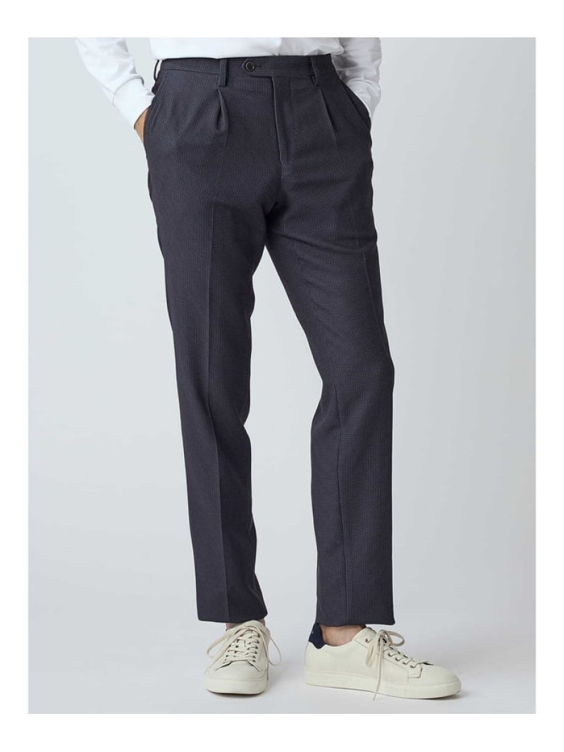 【SALE／30%OFF】Aquascutum MEN TEC.3 Karami Houndstooth Pants アクアスキュータム パンツ スラックス・ドレスパンツ ネイビー【RBA_E】【送料無料】｜ Fashion Men
