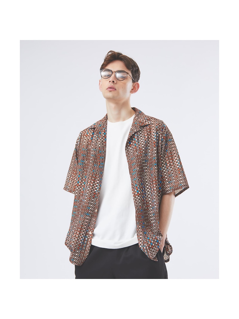 【SALE／50%OFF】ABAHOUSE LASTWORD 【セットアップ相応う】LONGCHAMP 2WAY 明けっ広げ色合い 半袖 プルオーバー アバハウス トップス プルオーバー・トップ 赤銅色 米国海軍 ベージュ【RBA_E】【貨物輸送無料】 カジュアルシャツ-メンズファッション-トップス