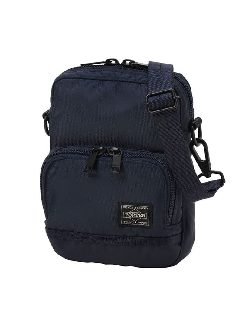 PORTER フラッシュ ショルダーバッグ ポーター バッグ ショルダーバッグ ネイビー ブラック【送料無料】