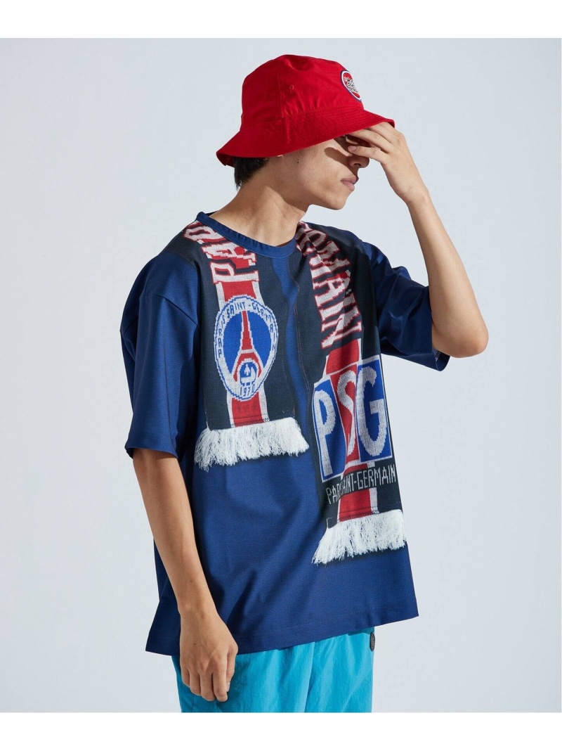 Paris Saint-Germain 【PSG / パリ・サン\u003dジェルマン】 JP Vintage Scarf Printed uniform-lik エディフィス トップス カットソー・Tシャツ【送料無料】