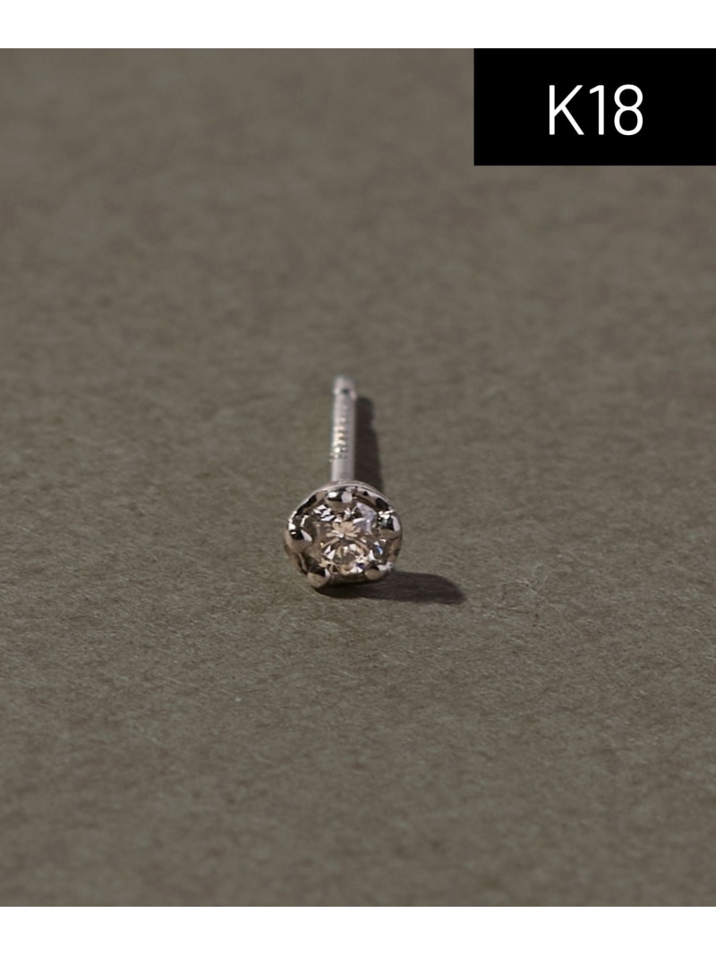 JUPITER 【Pt900】金剛石ピアス/片耳/金属元素アレルギー反応相応う ジュエルアディクト 付属品・ウオッチ ピアス【貨物輸送無料】