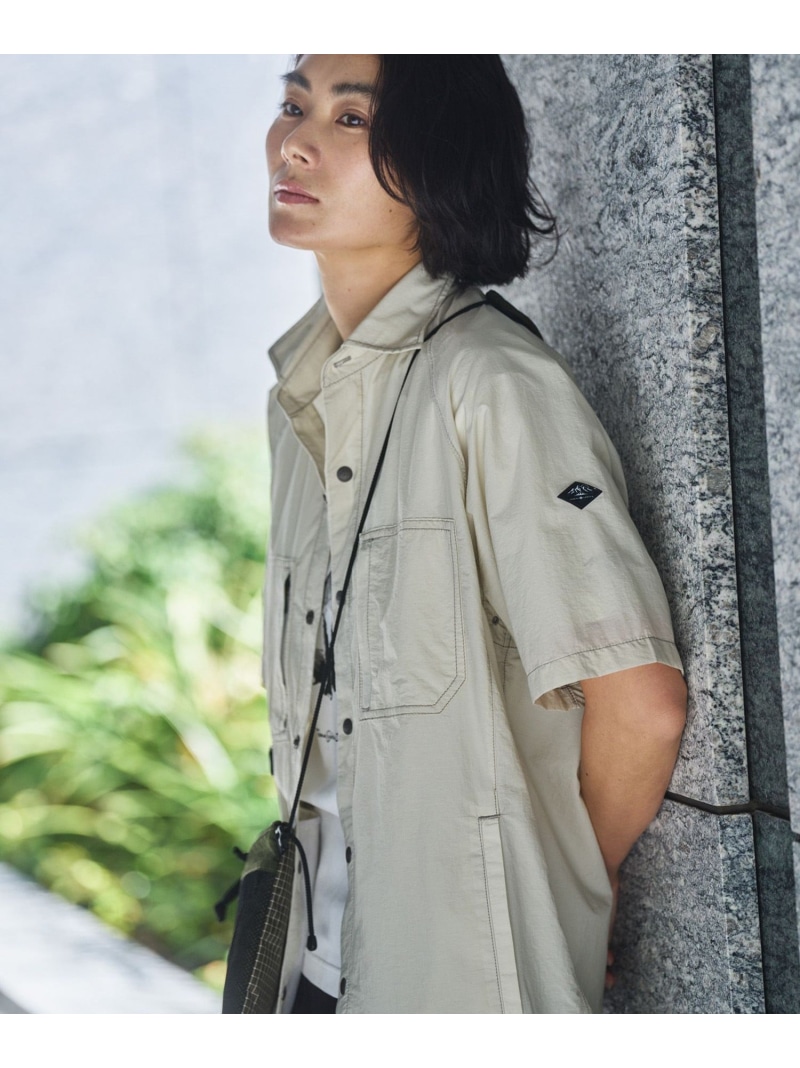 【SALE/20%OFF】JOSEPH ABBOUD 【軽量/ECO撥水/ストレッチ/男女兼用】ライトワッシャー アウトドア 半袖 シャツ ジョセフアブード トップス シャツ・ブラウス グレー ブルー ネイビー【RBA_E】【送料無料】
