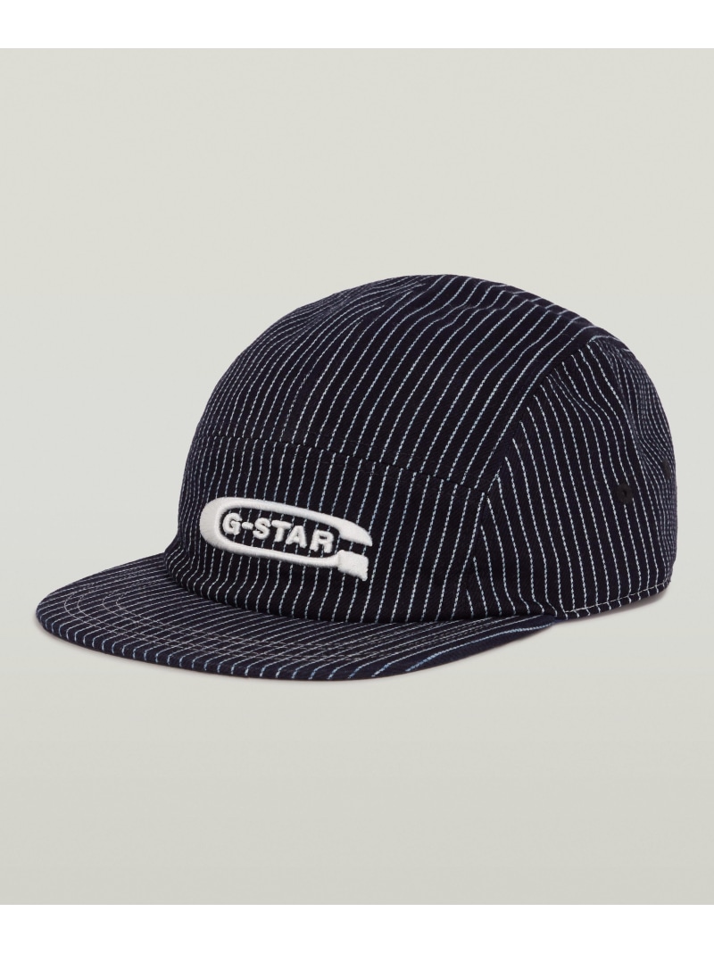 【SALE／40%OFF】G-Star RAW 【公式ショップ】FLAT BRIM 5 PANEL CAP/ブランドロゴフラットブリム5パネルキャップ ジースターロゥ 帽子 キャップ ネイビー【RBA_E】【送料無料】