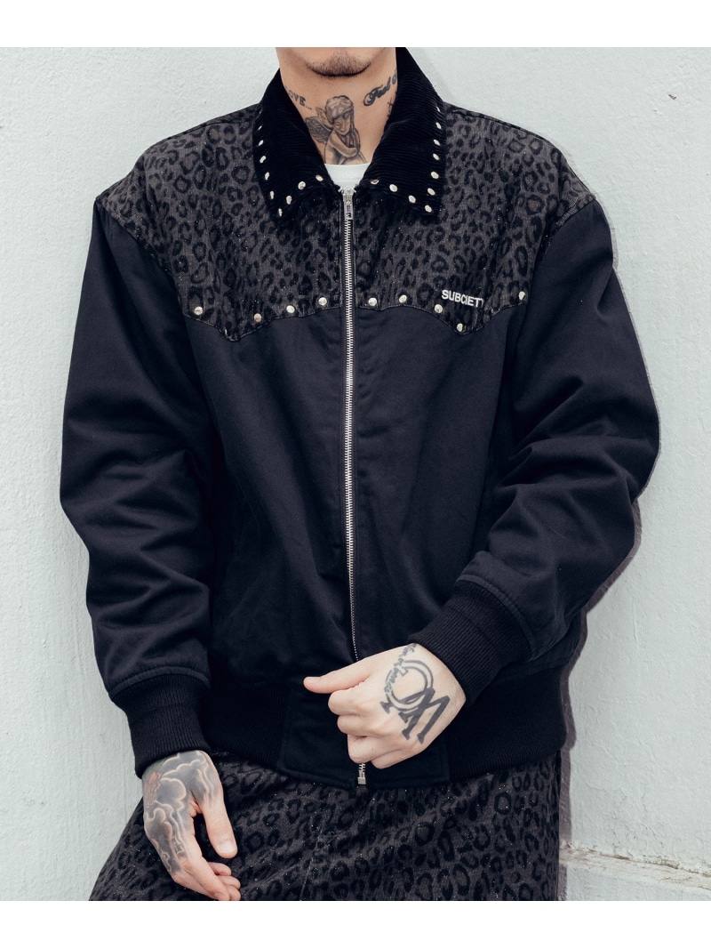 【SALE／40%OFF】Subciety Studs western jkt サブサエティ ジャケット・アウター ブルゾン・ジャンパー ブラウン ブラック【RBA_E】【送料無料】