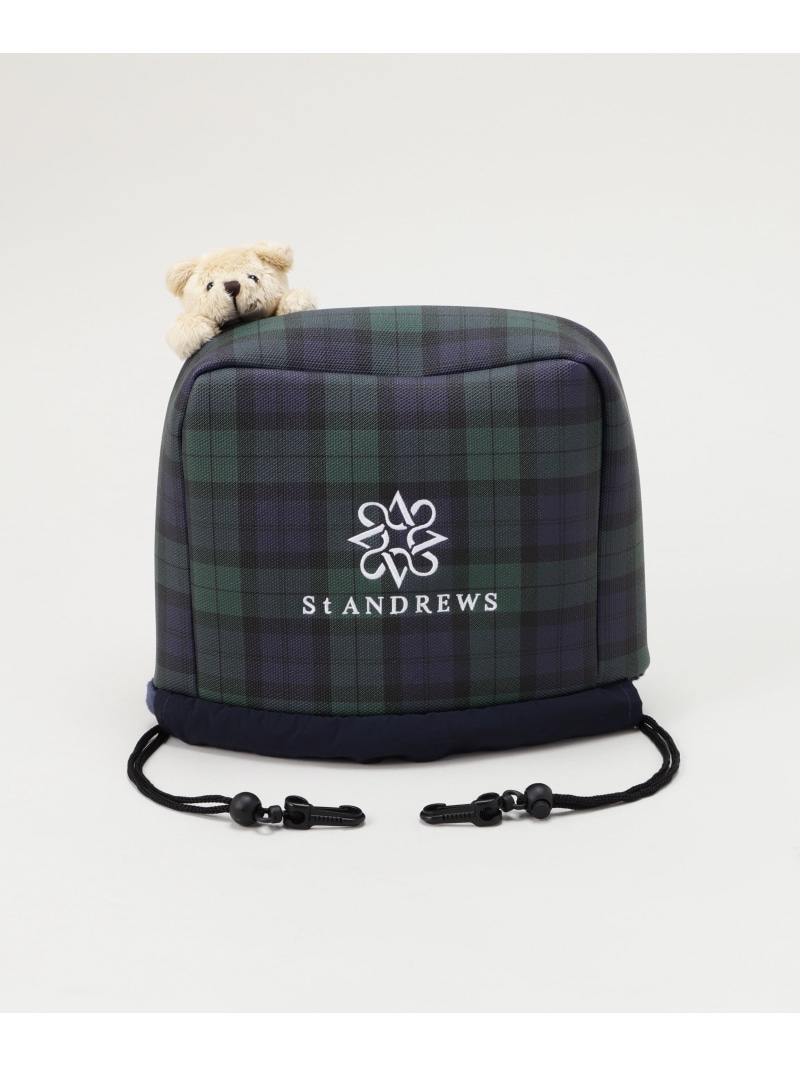 St ANDREWS テディベアアイアン用ヘッドカバー (UNISEX) セントアンドリュース スポーツ・アウトドア用品 ゴルフグッズ ネイビー ホワイト ブラック【送料無料】