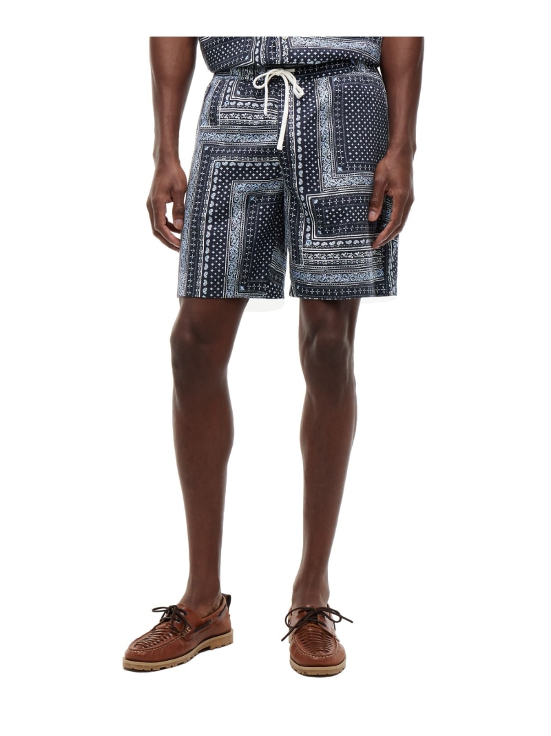 TOMMY HILFIGER 【公式】コットンテンセルバンダナ柄ショートパンツ26SS トミーヒルフィガー パンツ その他のパンツ ブルー【送料無料】| Fashion Men
