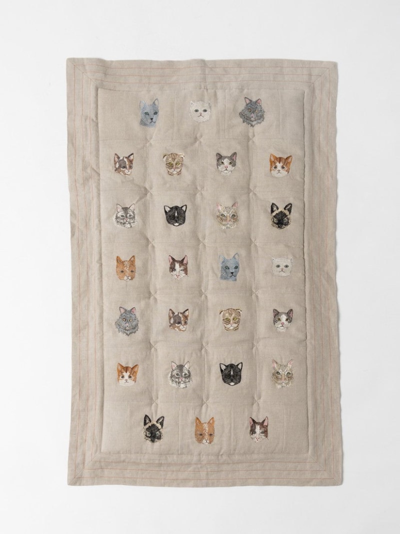 Coral \u0026 Tusk キルト Cats アッシュペーフランス 室内装飾・やって行く雑貨 毛布・ひざ掛け【貨物輸送無料】