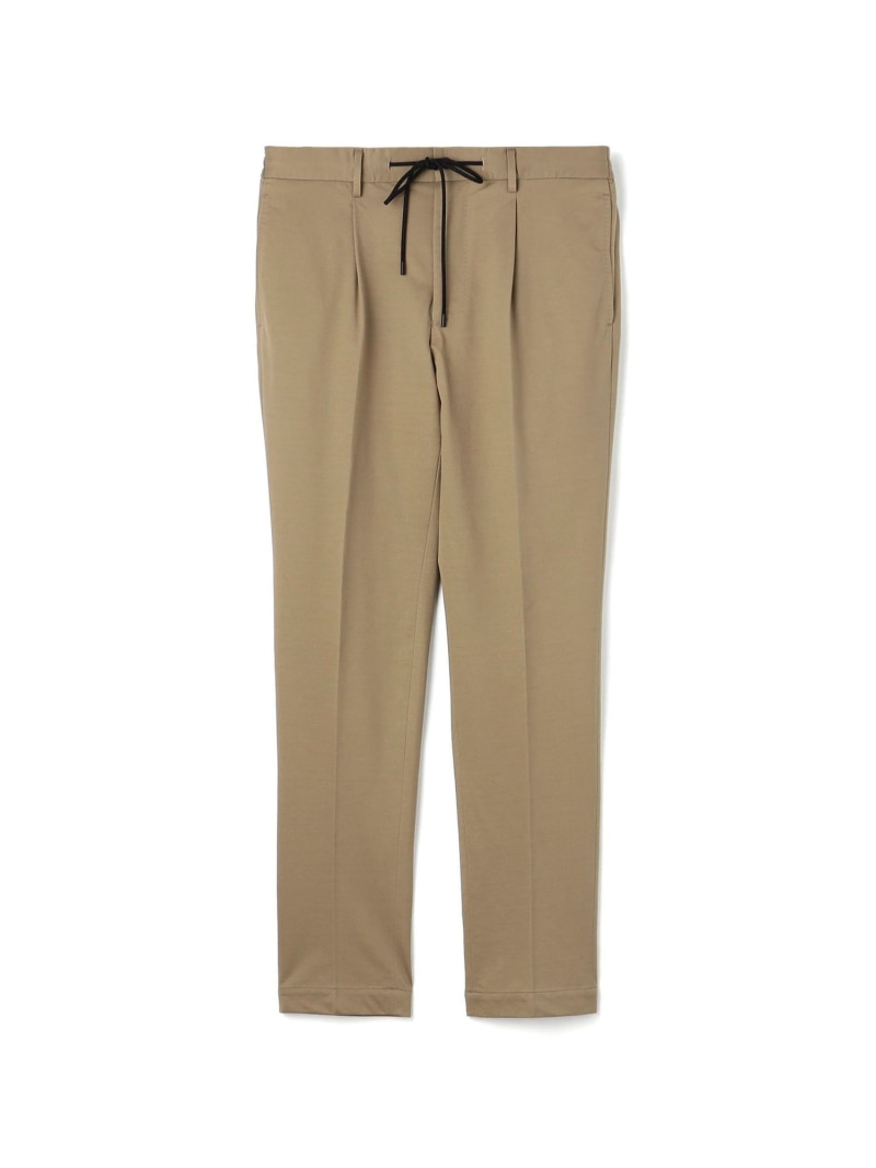 【SALE／30%OFF】TOMORROWLAND MEN コットンポリエステル ストレッチツイルジャージー 1プリーツイージースラックス トゥモローランド パンツ スラックス・ドレスパンツ ブラウン ブラック ネイビー【RBA_E】【送料無料】｜ Fashion Men