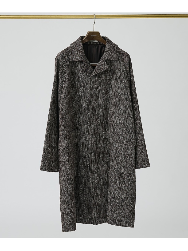 DESIGNWORKS 【TAGLIATORE/タリアトーレ】バルカラーコート LOYD 30017 デザインワークス ジャケット・アウター ステンカラーコート ブラック【送料無料】| Fashion Men