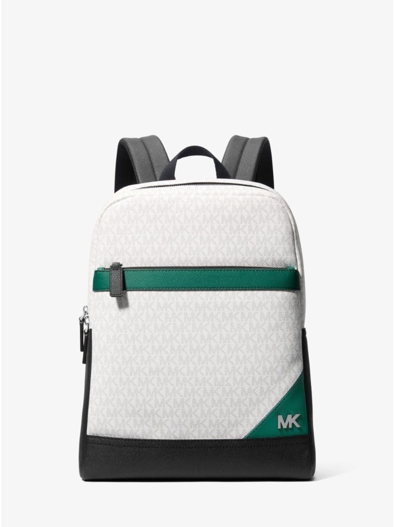 【SALE／85%OFF】MICHAEL KORS COOPER カラーブロック バックパック ミディアム - MKシグネチャー マイケルコース マイケル・コース バッグ リュック・バックパック グリーン【RBA_E】【送料無料】