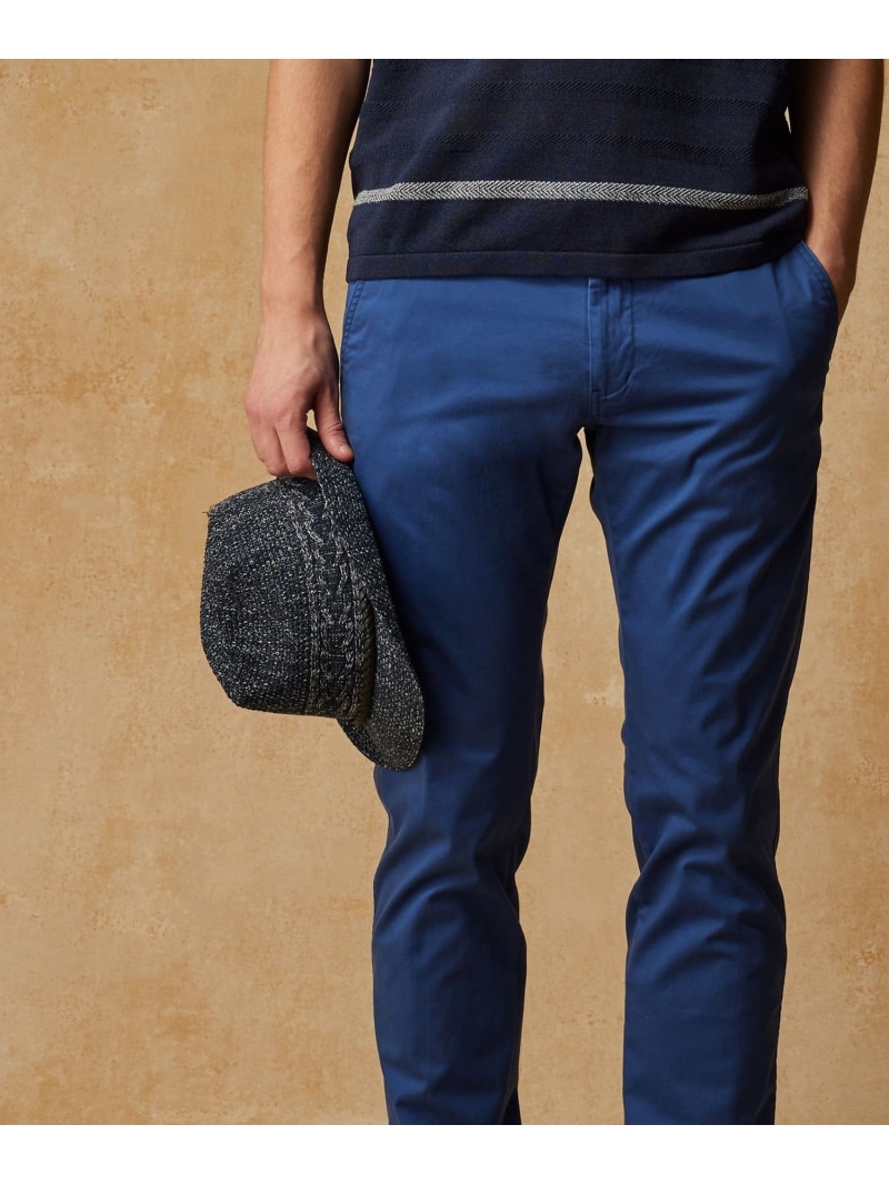 JOSEPH ABBOUD 【洗える・サイズ調整可】ウォッシャブルヘリンボーン ハット ジョセフアブード 帽子 ハット ネイビー【送料無料】