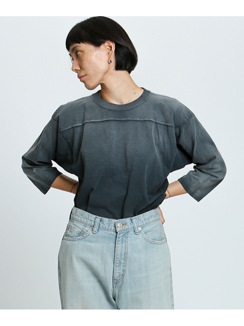 Johnbull Private labo 【DENIM DELIGHT DAYS】フットボールTシャツ ジョンブルプライベートラボ トップス カットソー・Tシャツ パープル ブラック【送料無料】