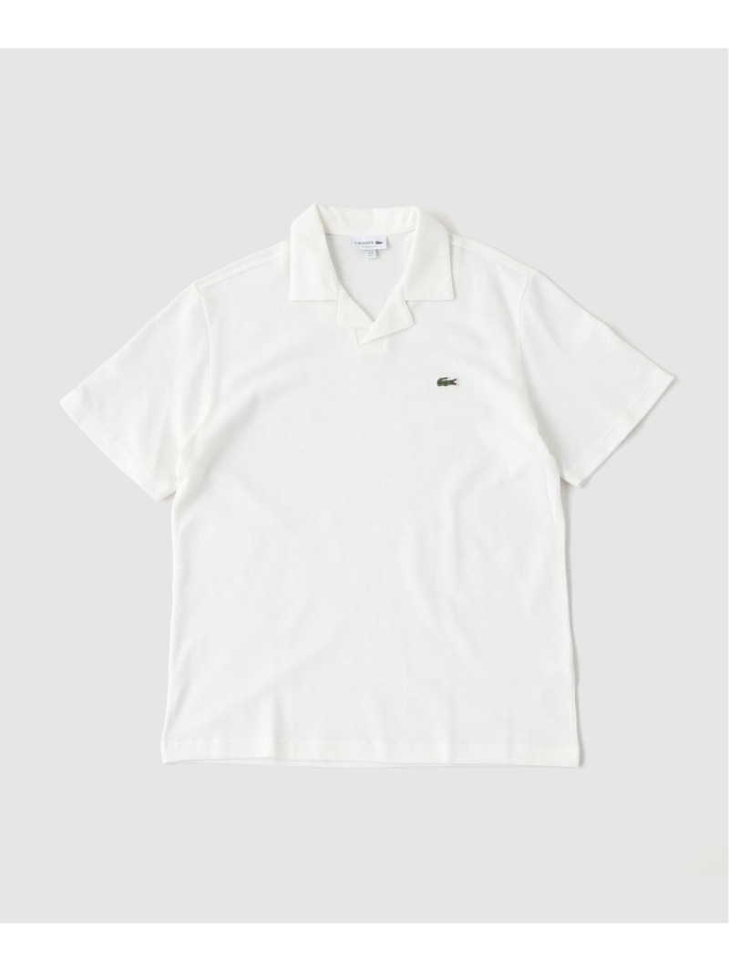 417 EDIFICE 【LACOSTE / ラコステ】PH2449 フォーワンセブン エディフィス トップス カットソー・ティーシャツ 黒いこと 白いこと ベージュ【貨物輸送無料】