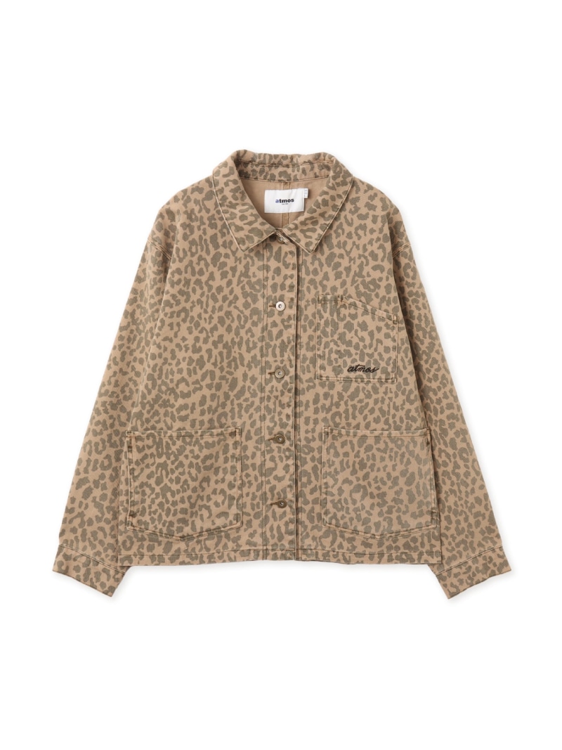atmos atmos Leopard Pattern Coverall KHAKI アトモス ジャケット・アウター その他のジャケット・アウター カーキグリーン【送料無料】| Fashion Men