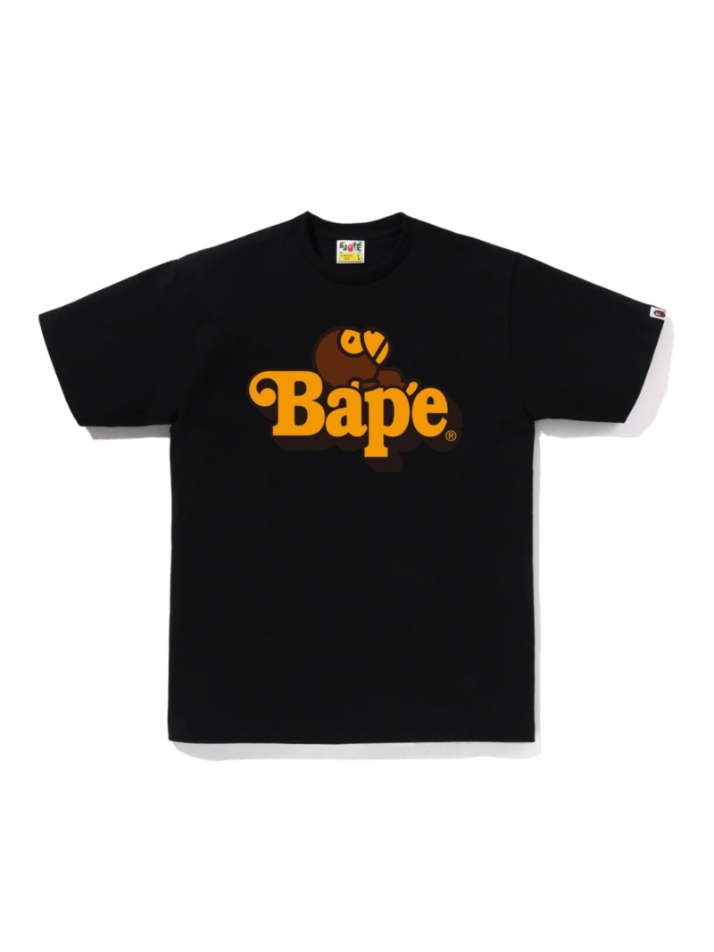 A BATHING APE MILO ON BAPE TEE ア ベイシング エイプ トップス カットソー・Tシャツ ピンク ブラウン ブラック ホワイト ブルー【送料無料】| Fashion Men
