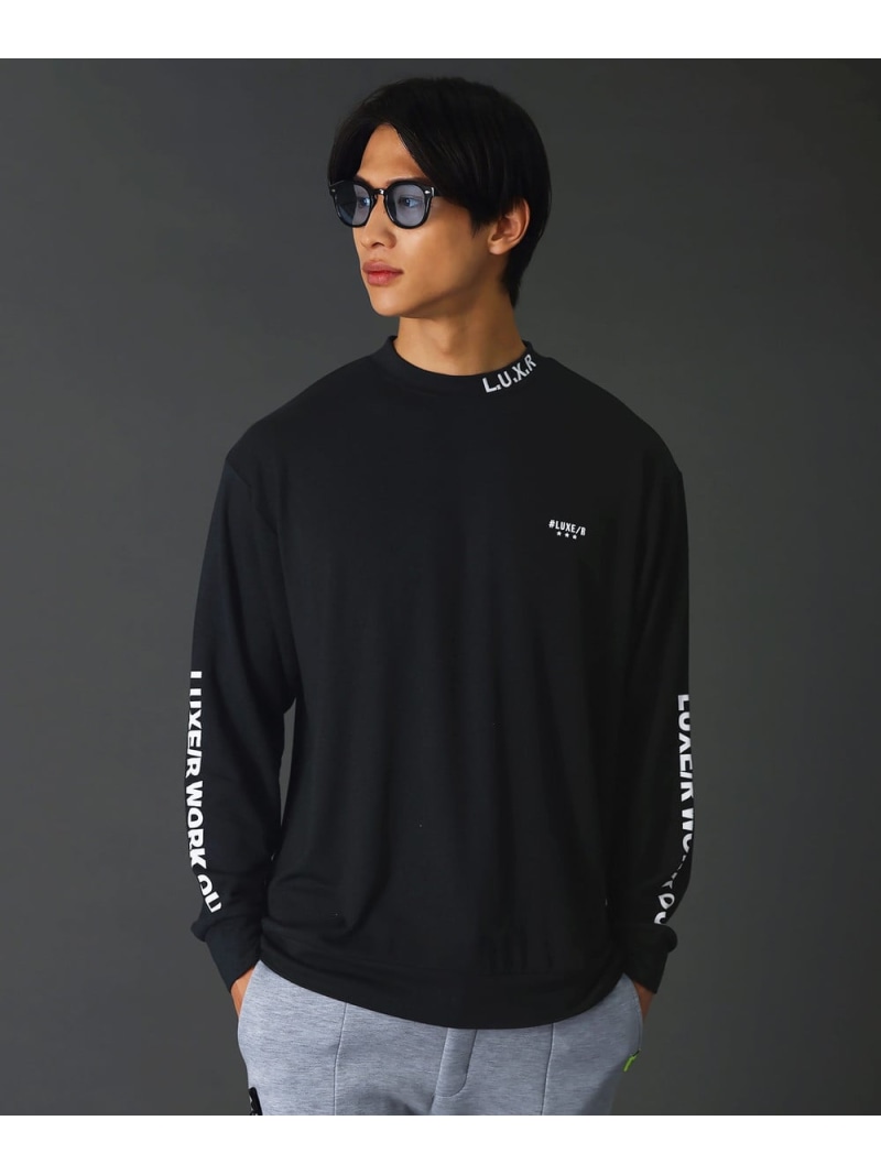 LUXE/R 微起毛スムースハイネック長袖カットソーGOLF カジュアル トップス カットソー・Tシャツ カーキグリーン ホワイト ブラック【送料無料】