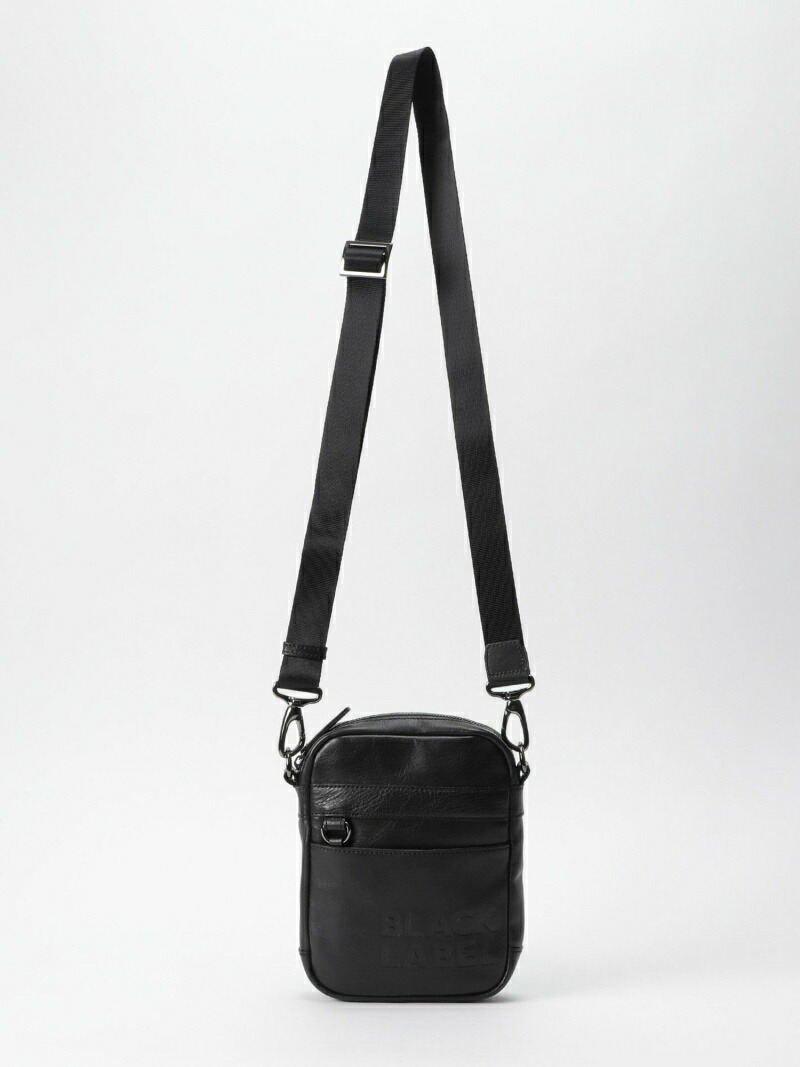 柔らかい Black Label Crestbridge ロゴエンボスソフトレザーミニクロスボディ ブルーレーベル ブラックレーベル クレストブリッジ バッグ バッグその他 ブラック 送料無料 格安即決 Stemworldeducationalservices Com