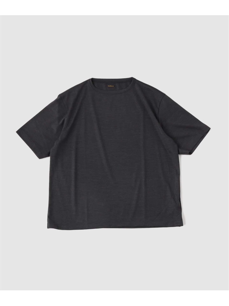 EDIFICE ETS.MATERIAUX(マテリオ) wool boat neck Tシャツ エディフィス トップス カットソー・Tシャツ ホワイト グレー ブラック【送料無料】