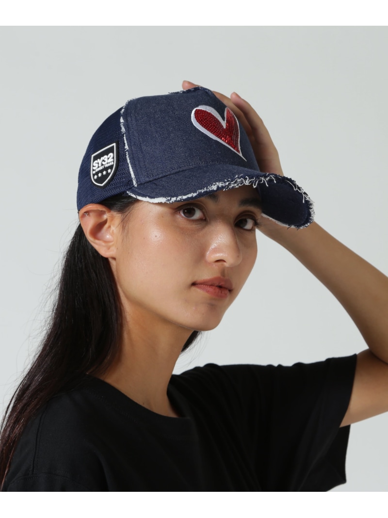 オーバーロゴCAP スポーツ・アウトドア SY32 by SWEET YEARS／VELOUR 3