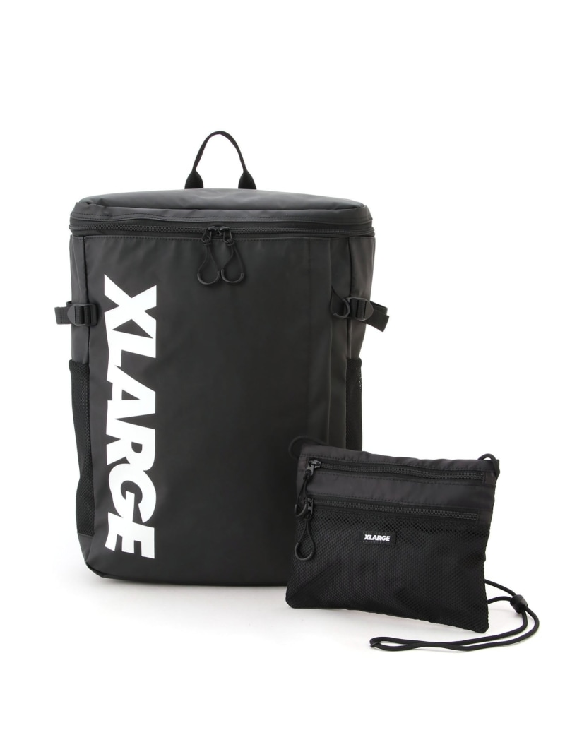 XLARGE XLARGE BOX STYLE BACKPACK エクストララージ 御徒面子 余分の物の御徒面子 黒いこと【貨物輸送無料】