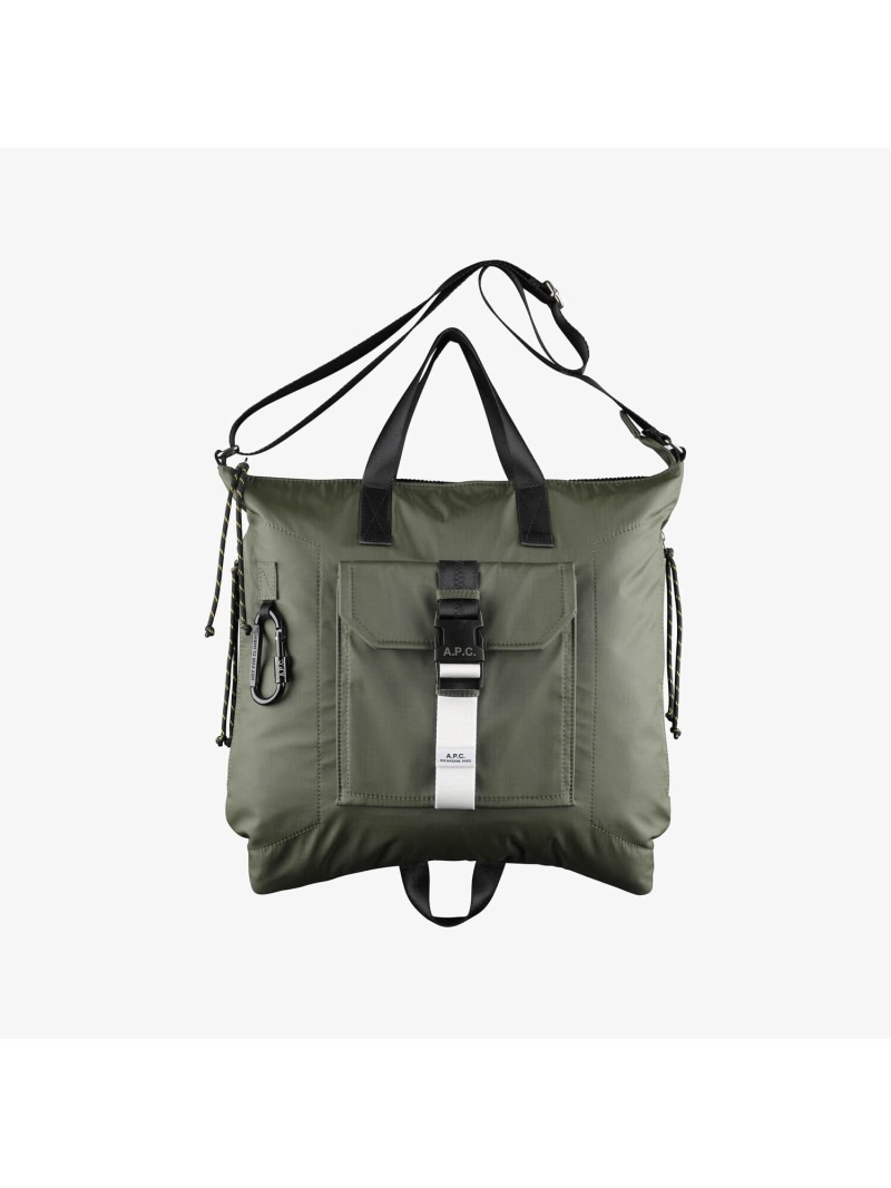 A.P.C. Trek トートバッグ アー・ぺー・セー バッグ トートバッグ グリーン【送料無料】