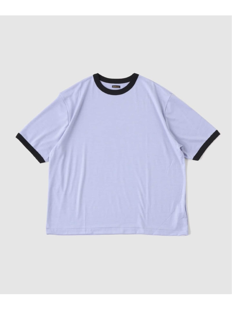 EDIFICE ETS.MATERIAUX(マテリオ) wool ringer プルオーバー エディフィス トップス カットソー・プルオーバー 黒いこと パープル【貨物輸送無料】